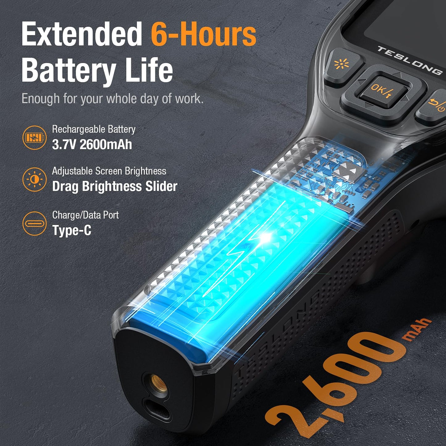 Teslong TTM120S Thermal Imaging Camera, Super Resolution 240 x 180, 3.2" LCD Screen Handheld 25 HZ Refresh Rate Infrared Imager, 120 x 90 IR Resolution