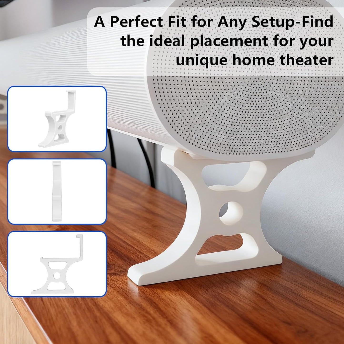 Generic 3-Height (25mm-75mm), Installation(25mm Soundbar Stand Compatible with Arc Ultra, Adjustable Riser Base Sturdy