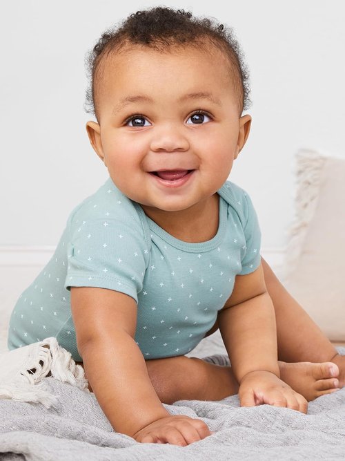 Carter's Baby Girls' 6-Pack Short-Sleeve Bodysuits - Soft Cotton Comfort & Cute Designs