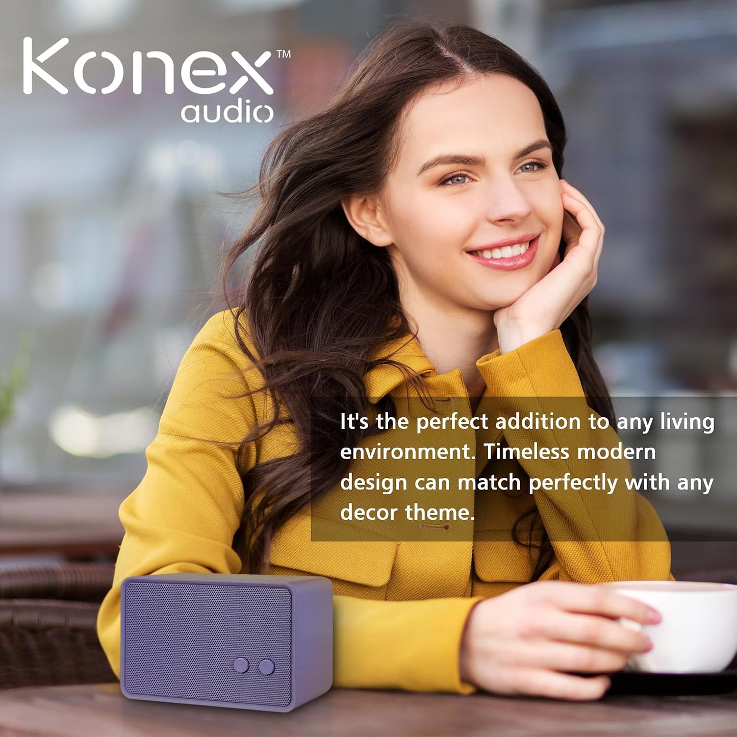 Konex audio 5W V5.0, 12H K-Cube-PP Bluetooth Speaker, HD Sound, Bluetooth Playtime, Purple