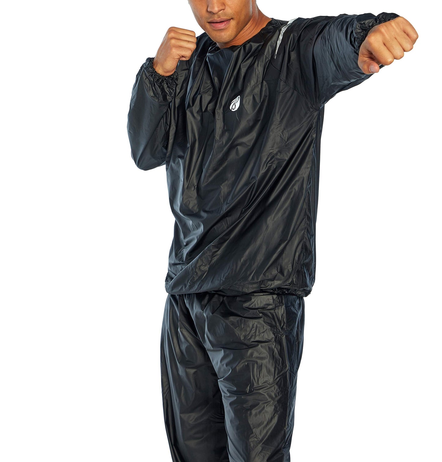 Bally Total Fitness Men's Sauna Suit, Black, Large-X-Large