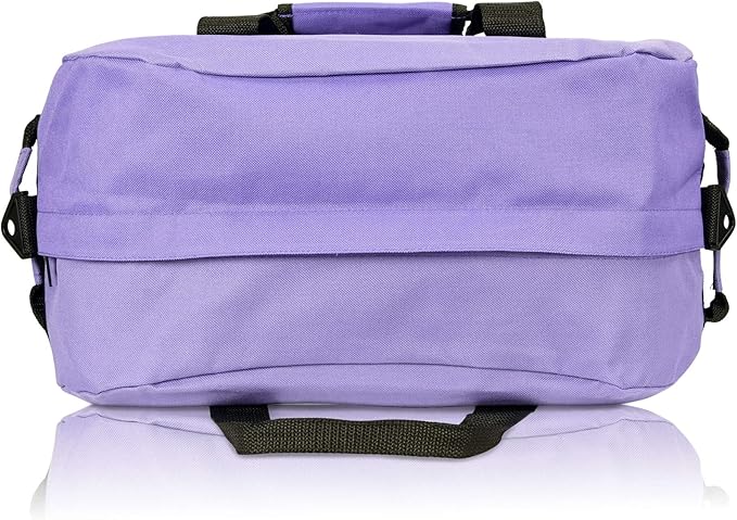 DALIX 18" Two Tone Duffle Bag Medium Black Red Blue Gold Pink Purple Gray