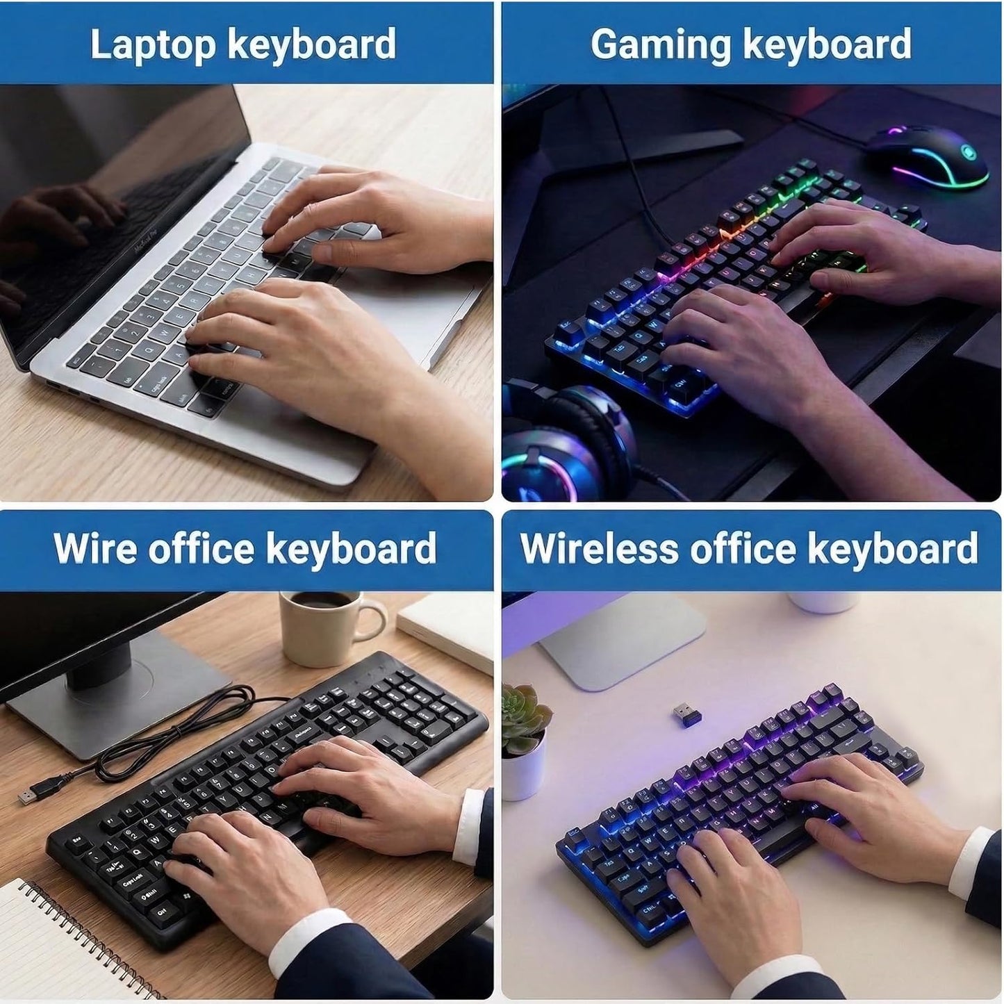 SynHHergyx 3 Keyboard Letter Stickers, Pcs Universal English Keyboard Stickers Replacement Matte Black Background