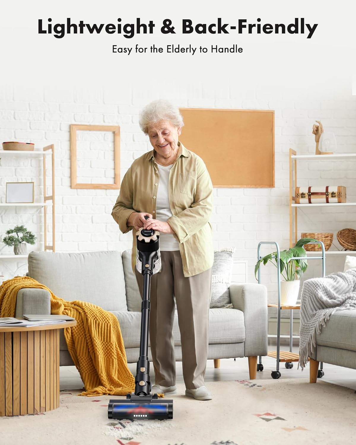 Trucozie Cordless Vacuum Cleaner - 8-in-1 Lightweight Design with 45-Minute Runtime | Powerful Suction for Home & Pet Hair
