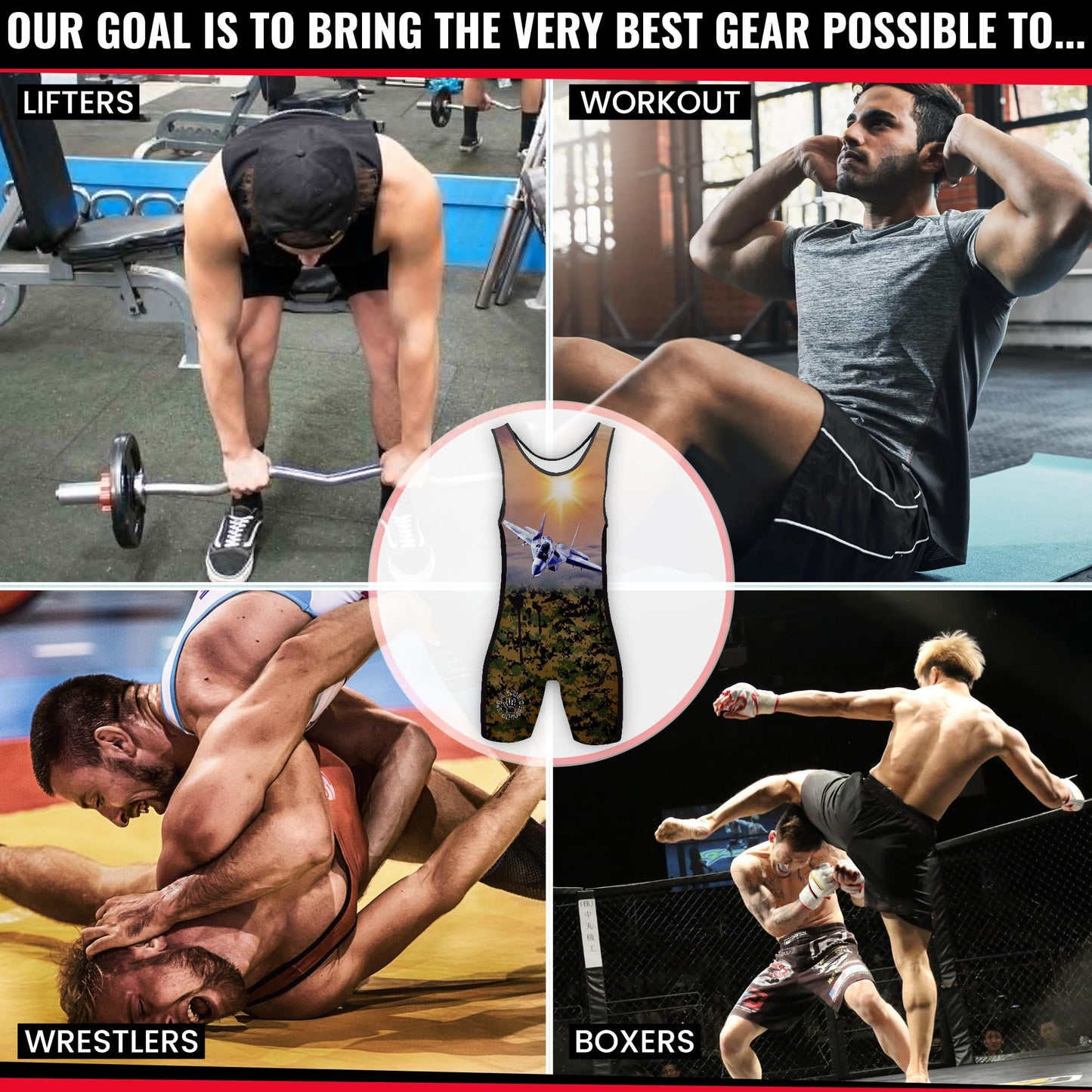 4 Time All American Sublimated Wrestling Singlet – Stitched & Durable Mens Singlet – Singlet for Wrestling, MMA & Powerlifting– Wrestling Singlet Youth Boys (One Shot, XXXS/YM 41-50 lbs.)