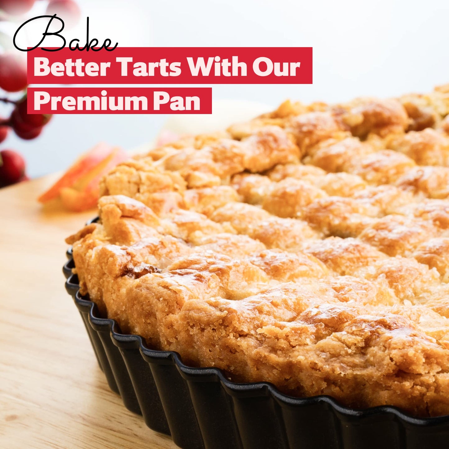 FIDZ PAN Tart Pan 10 Inch Removable Bottom- Carbon Steel Quiche Pan, Rust & Temperature Resistant Quiche Baking dish 550-600 °F- Non-Stick, Sturdy & Dishwasher Safe- Perfect for Baking Tarts (10 Inch)