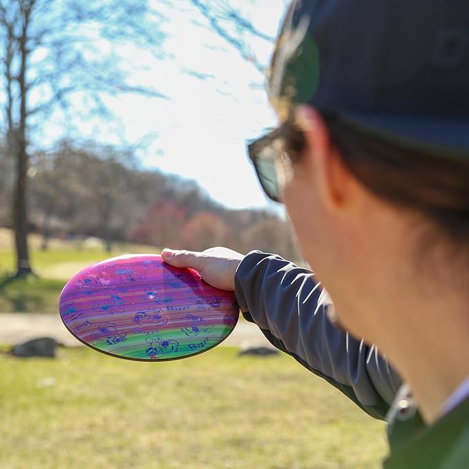 Discraft Full Foil Swarm Buzzz with Matching Mini – Disc Golf Set | Midrange & Mini | ESP | Supercolor | 170 – 177+ Grams