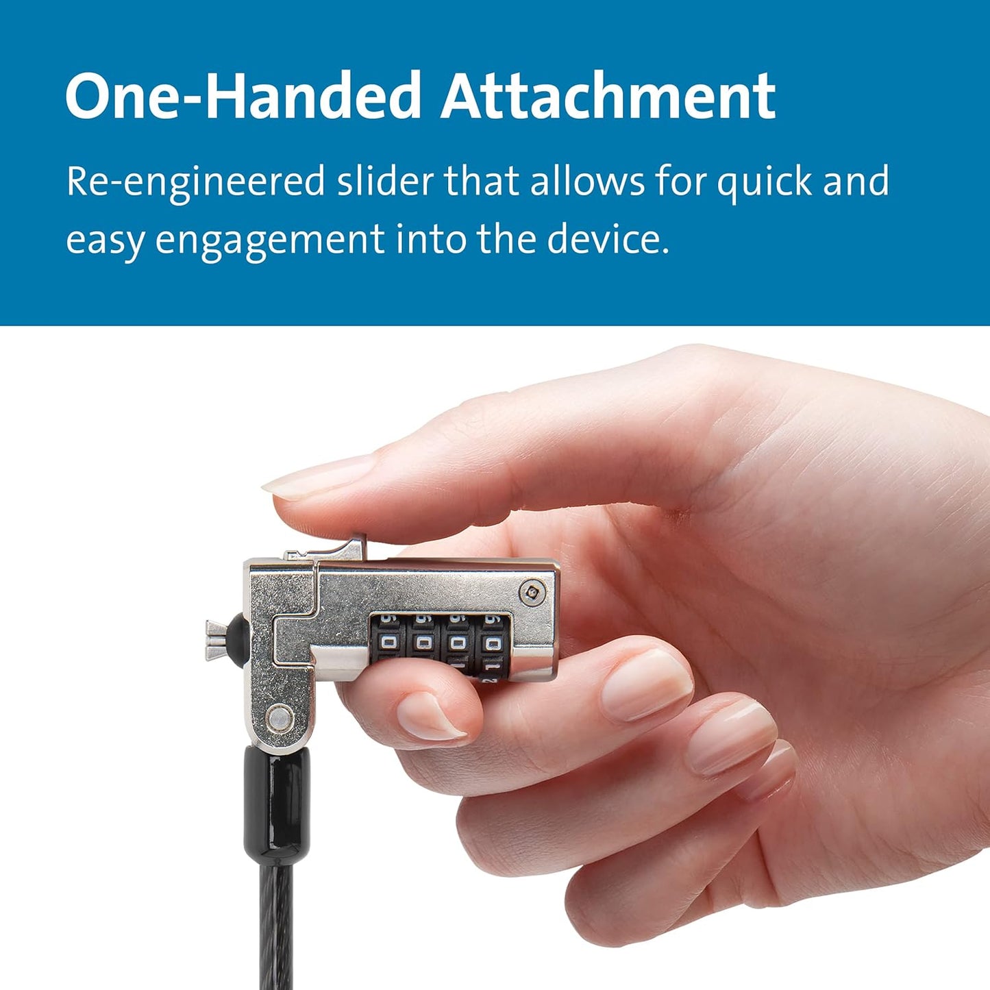N17 (K68008WW) Kensington Dell Laptop Computer Lock, Combination Security Locking Cable Black