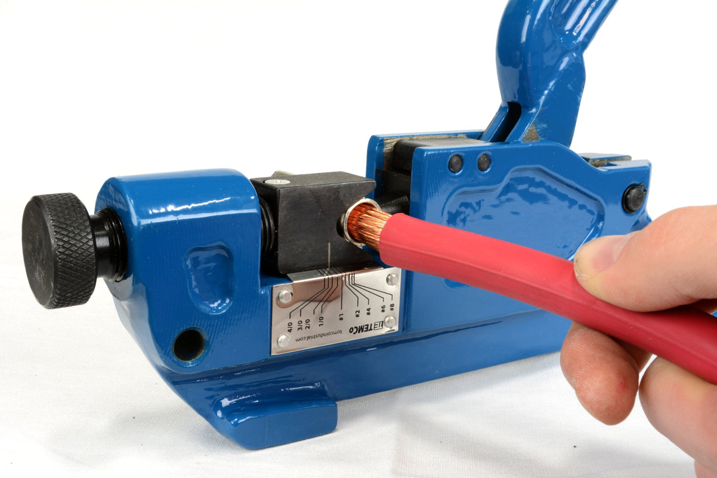 TEMCo Lug Crimper Tool TH0012-8 AWG - 0000 AWG(4/0) DIELESS Indent Electrical Battery Terminal Cable Wire 5 YEAR WARRANTY