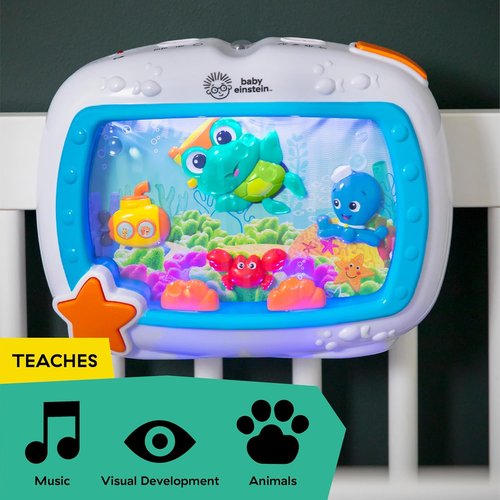 Baby Einstein Sea Dreams Soother - Musical Crib Toy & Sound Machine for Newborns | Calming Night Light