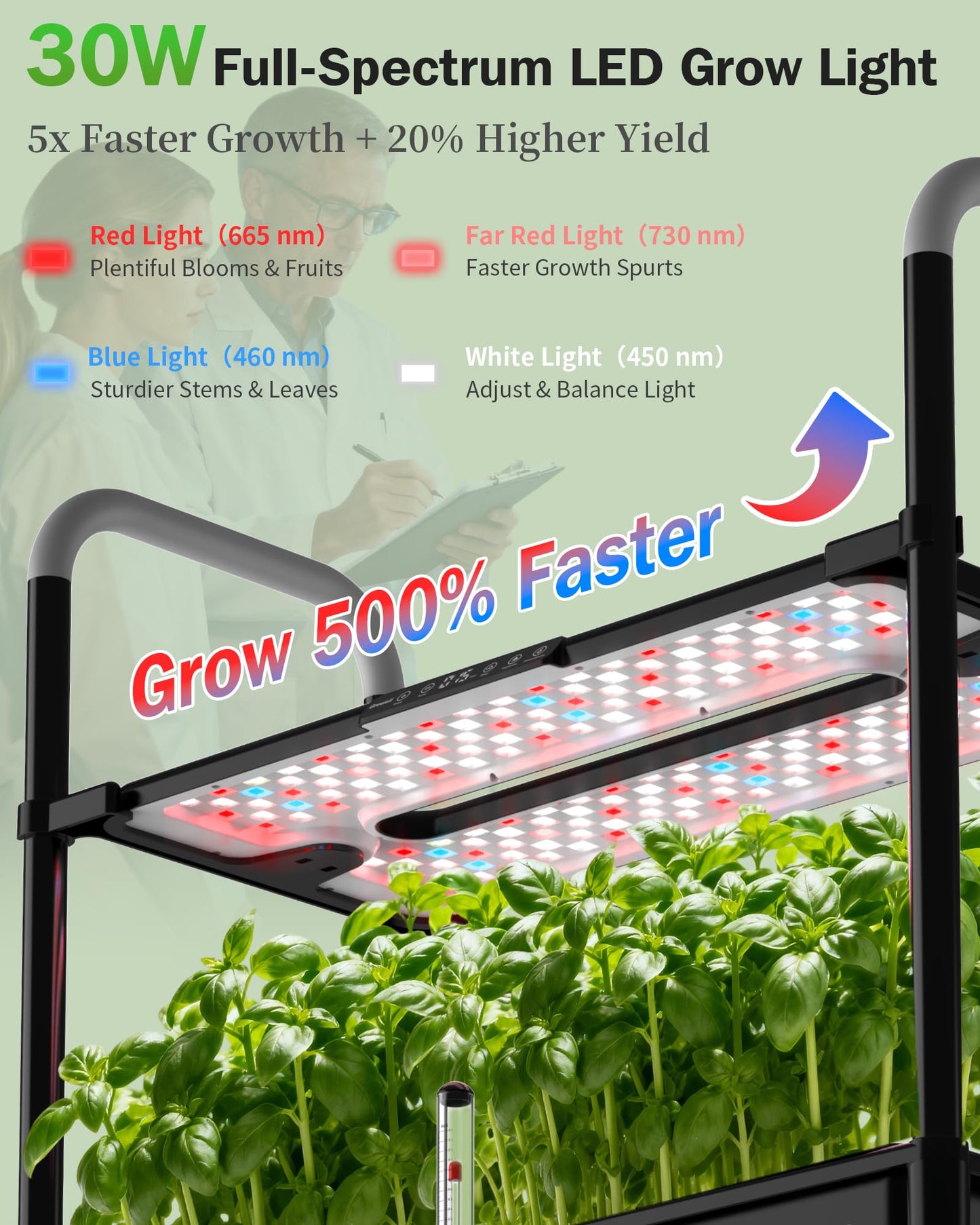54 Pods Hydroponics Growing System Kit & 120 Pcs Hydroponic Pods Kit
