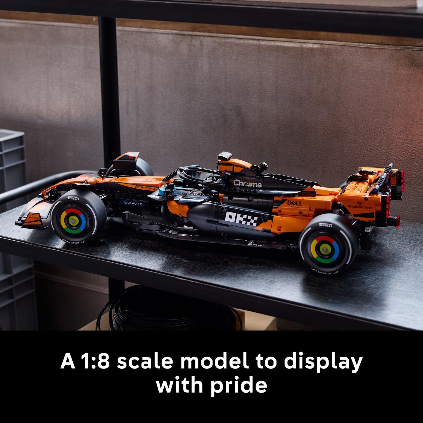 LEGO Technic McLaren MCL39 F1 Car Building Set for Adults - Room or Office Decor for Men & Women, Ages 18+ - Gifts for Fathers Day - Authentic Details - 42228