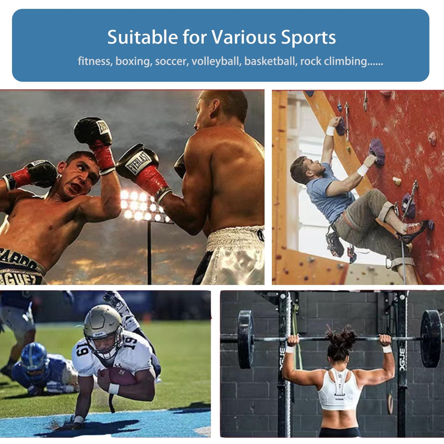 Athletic Tape White Sports 1.5 Inch 30 Feet Tearable Support for Wrist Finger Ankle Turf Football 1 Roll