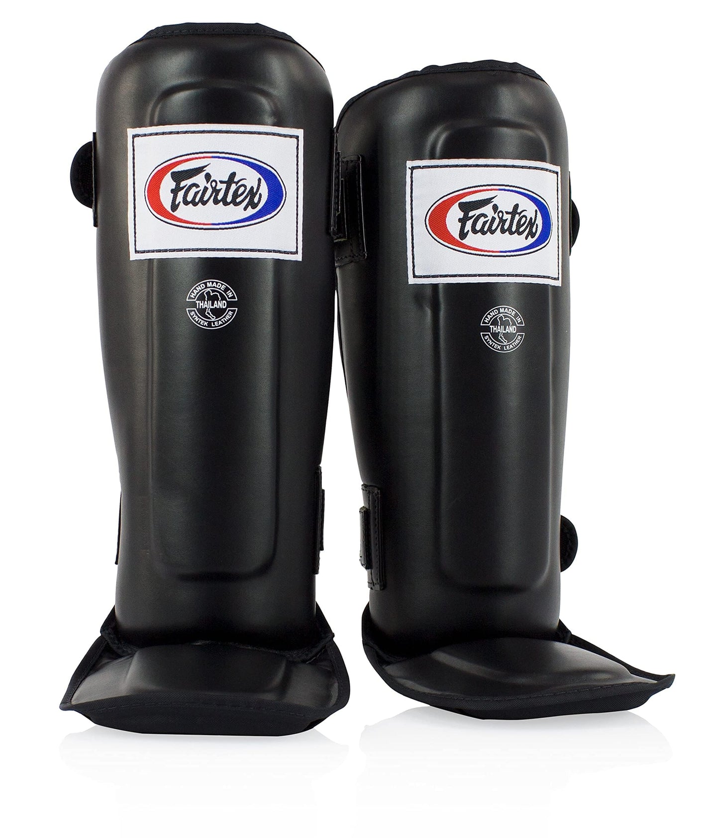 Fairtex SP3 Muay Thai Shin Guards for Men, Women, Kids | MMA Training, Kickboxing | Premium, Lightweight & Durable |Avoid shin splints During Training, Sparring (Black, Medium)
