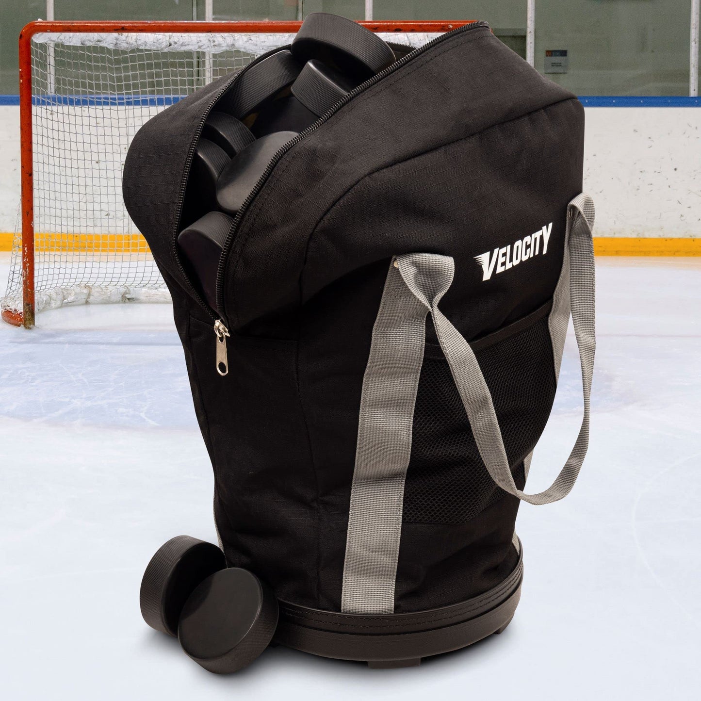 Velocity Heavy Duty Multipurpose Ball Bag with Durable Bottom - Holds up to 60-72 Balls - Ideal for Lacrosse, Baseball, Pickleball, Tennis & More, Black Camo, 6-Pack