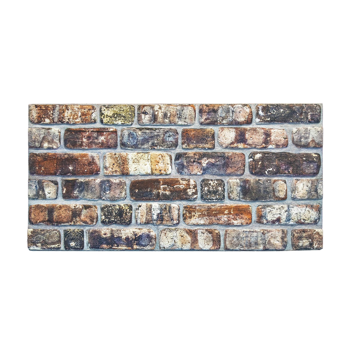Dundee Deco 3D Wall Panels Faux Brick - Cladding, Multicolored Stone Look Wall Paneling, Styrofoam Facing for Living Room, Kitchen, Bathroom, Balcony, Bedroom, Set of 5, Covers 27 sq ft