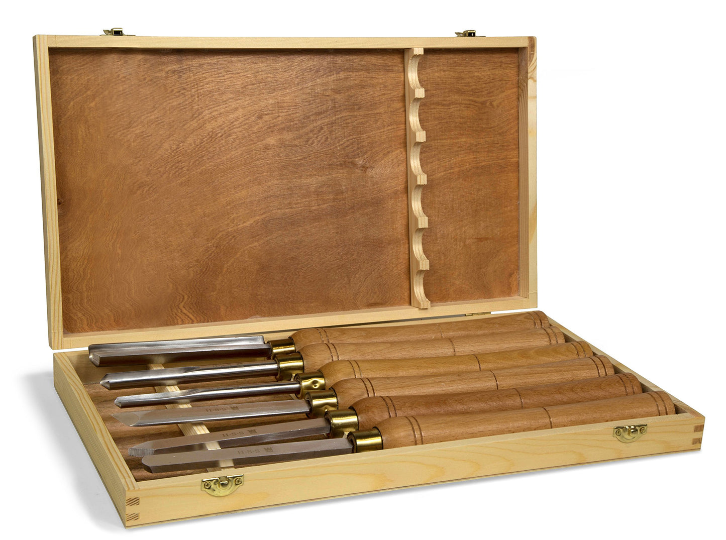 WEN 34035 6-Amp 14-Inch by 20-Inch Variable Speed Benchtop Wood Lathe & CH11 6-Piece Artisan Chisel Set with 6-Inch High-Speed Steel Blades