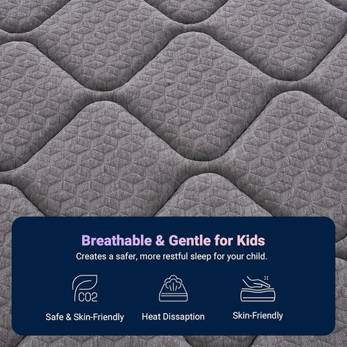 Avenco Twin Mattress - 6 Inch Medium Firm Hybrid Mattress with Bonnell Spring & Gel Memory Foam for Kids