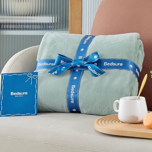 Bedsure GentleSoft Fleece Blanket - King Size Sage Green, 280GSM Soft & Cozy for Bed, Sofa, Travel