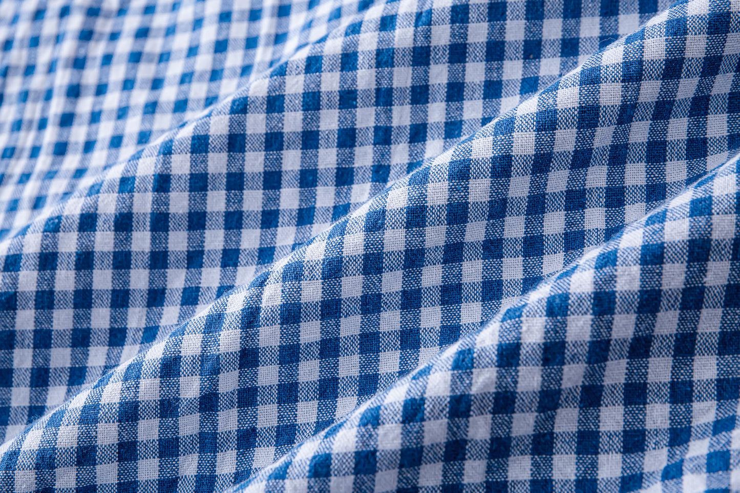 SeedBySea Vintage Gingham Apron for Women, Ruffle Straps, 2 Pockets, Cross Back, Soft Cotton, Apron Dress Style for Cooking & Baking