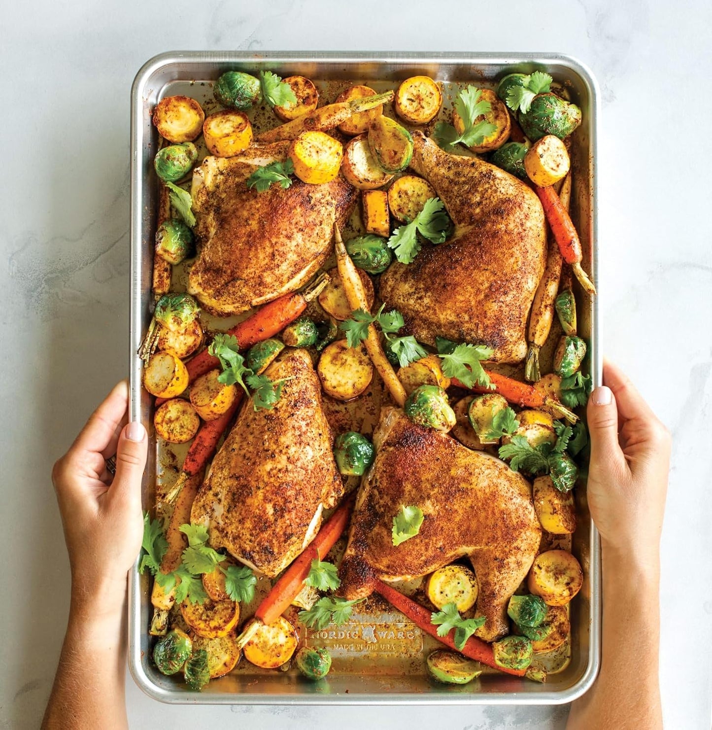 Nordic Ware Baker's Half Sheet - Natural Aluminum | Perfect for Baking & Cooking