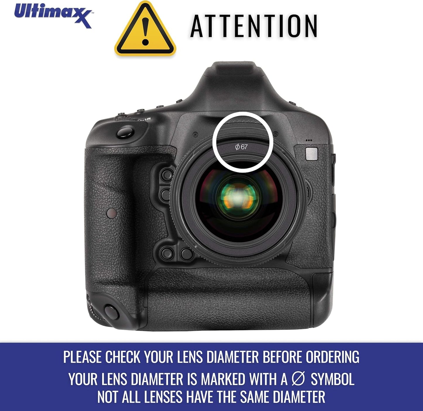 Ultimaxx 5 Set +1 +2 +4 +10 (72mm) Universal Piece Multi Coated HD Macro Close Up Lens Filter Kit for Canon Nikon Sony