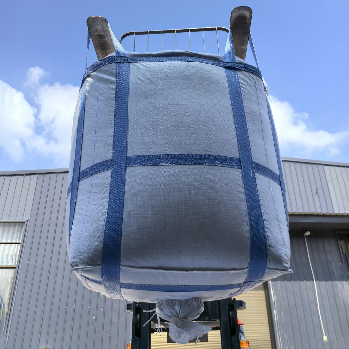 8Pack Aolikebao FIBC Bulk Bag,2 Ton Bag,35.4"L x 35.4"W x 43.3"H,4400lbs SWL Safty Factor 3:1,Woven Polypropylene Bags,Duffle Top #-Shaped Spout Bottom