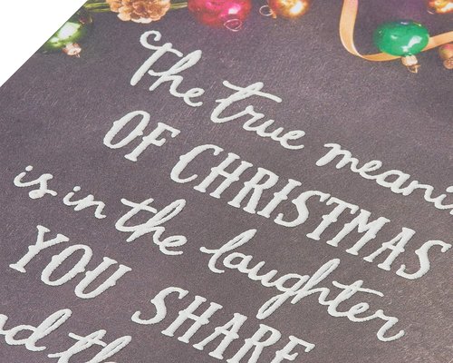 American Greetings Christmas Card - Festive Ornaments & Pine Branches for Someone Special