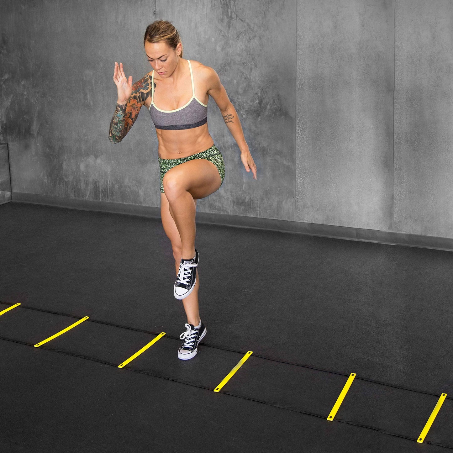 ProsourceFit Speed Agility Ladder for Speed Training and Sports Agility Workouts with Free Carrying Bag, 8 Rung