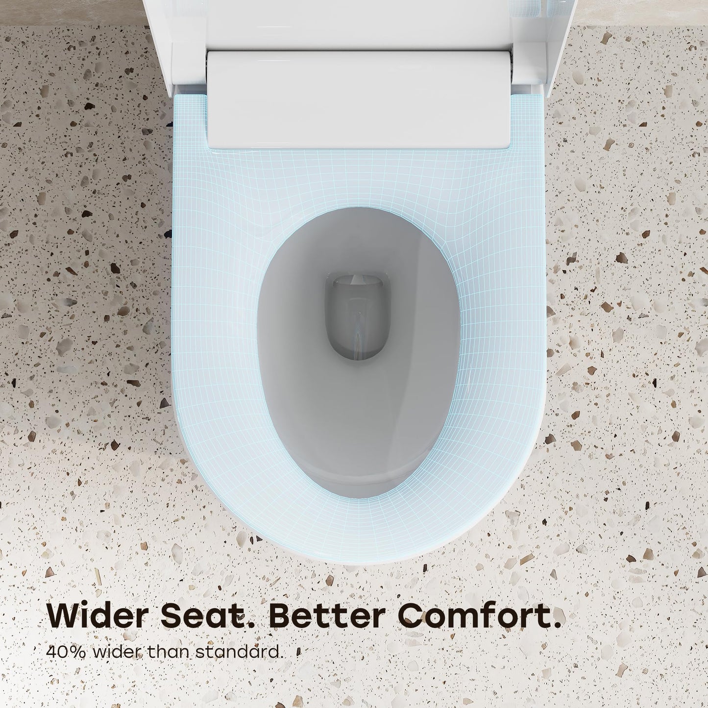 HOROW N30 Non-Electric Bidet Toilet with Auto Flush, No Outlet or Rewiring Needed, Battery Powered, Tankless One-Piece Elongated Toilet with Dual Nozzle Wash, ADA Chair Height, 1.22 GPF, 12" Rough-In