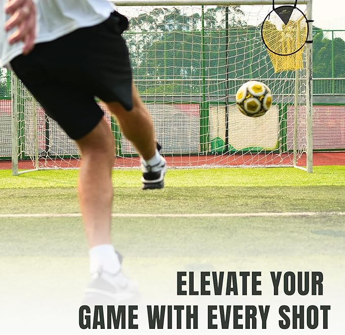 PodiuMax Top Bins Soccer Target Goal, Easy to Attach and Detach to The Goal, Set of 2, for Shooting Accuracy Training