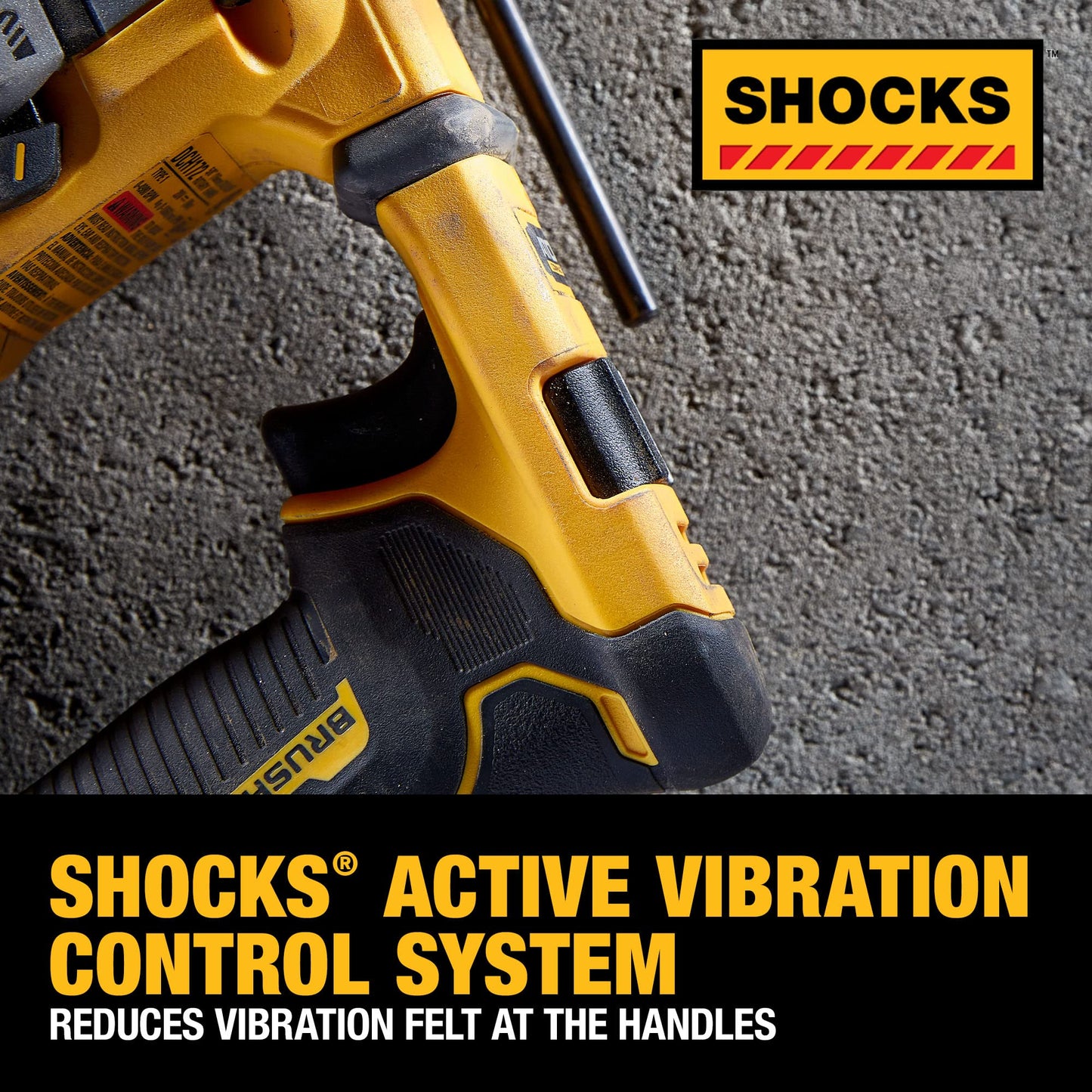 DEWALT DCH172B ATOMIC 20V MAX* 5/8 In. Brushless SDS PLUS Rotary Hammer (Tool Only) (Renewed)