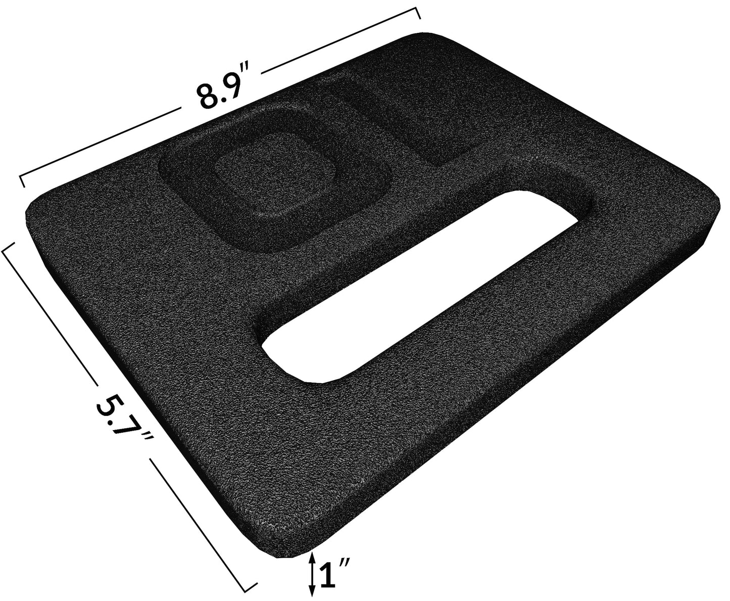 Signature Fitness Fitvids Cast Iron Plate – Weighted Plate for Swings – 10 pounds – Black