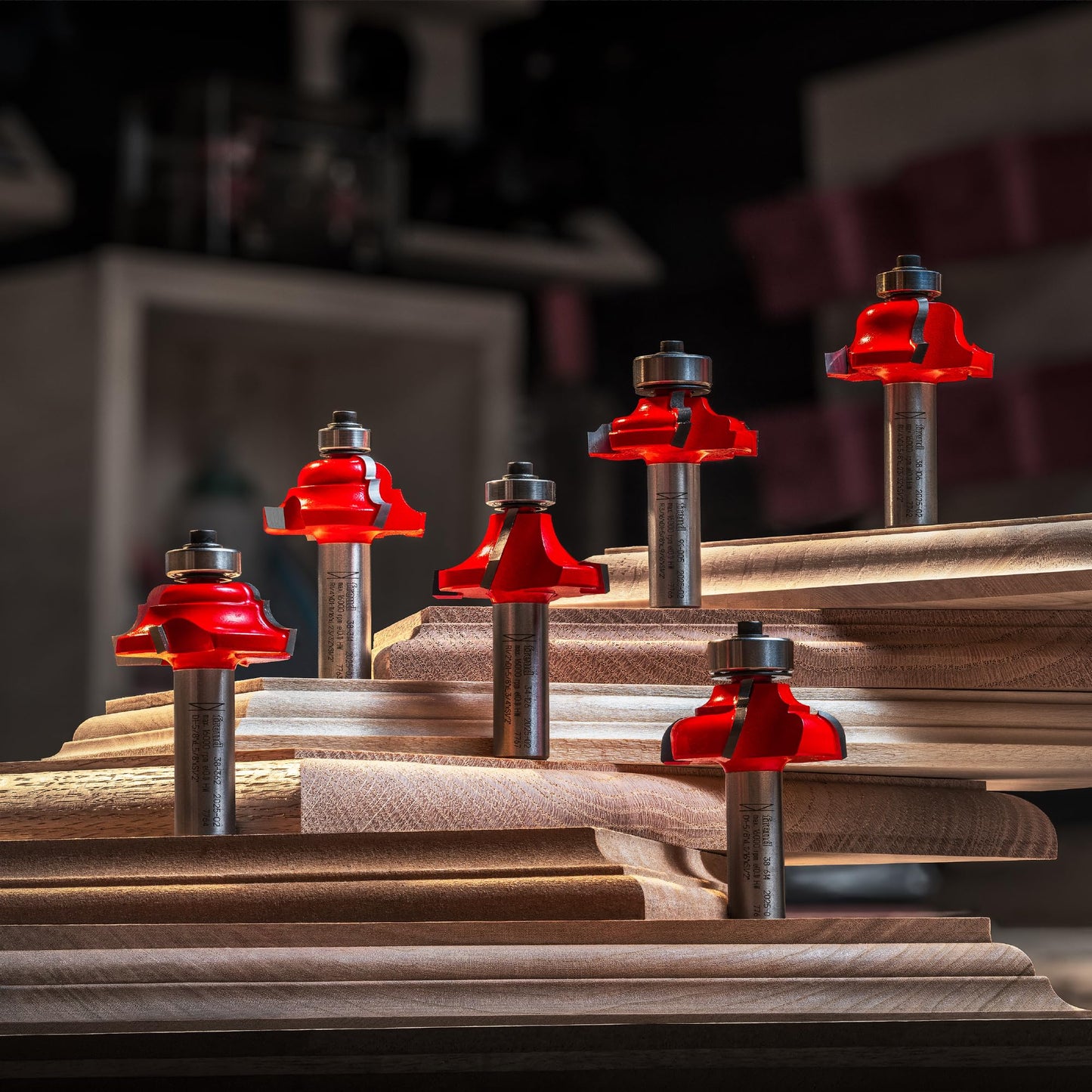 Freud 91-206: Six Piece Decorative Edge Quadra-Cut Router Bit Set