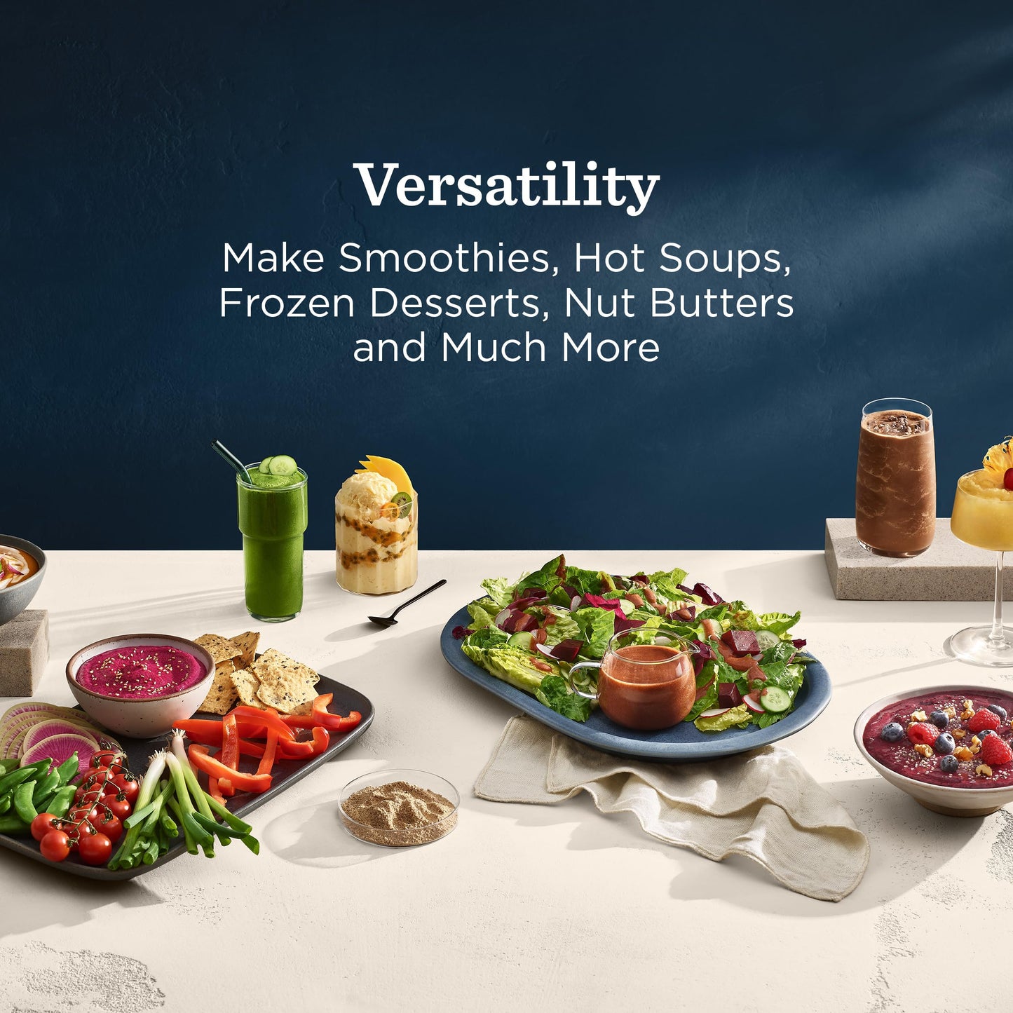 Vitamix Ascent X5 Blender with 10 Blending Programs, Self-Cleaning Program, Professional-Grade Blender for Smoothies, Soups and More, Stainless-Steel Blades, 48 Oz Container, Shadow Black