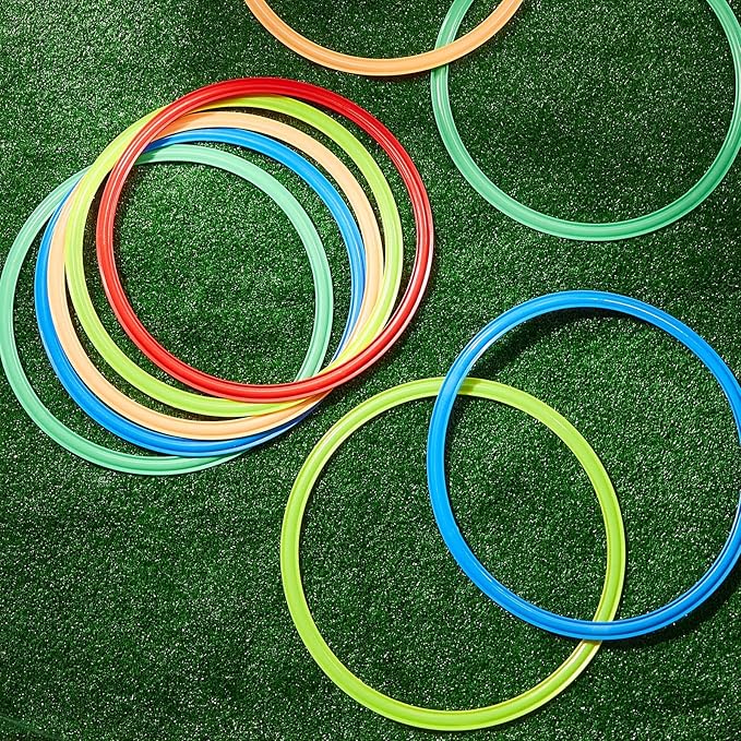 Deekin 40 Pcs Agility Rings Speed and Agility Training Rings Exercise Speed Circle Jumping Hoops for Training Toss Equipment, 15"