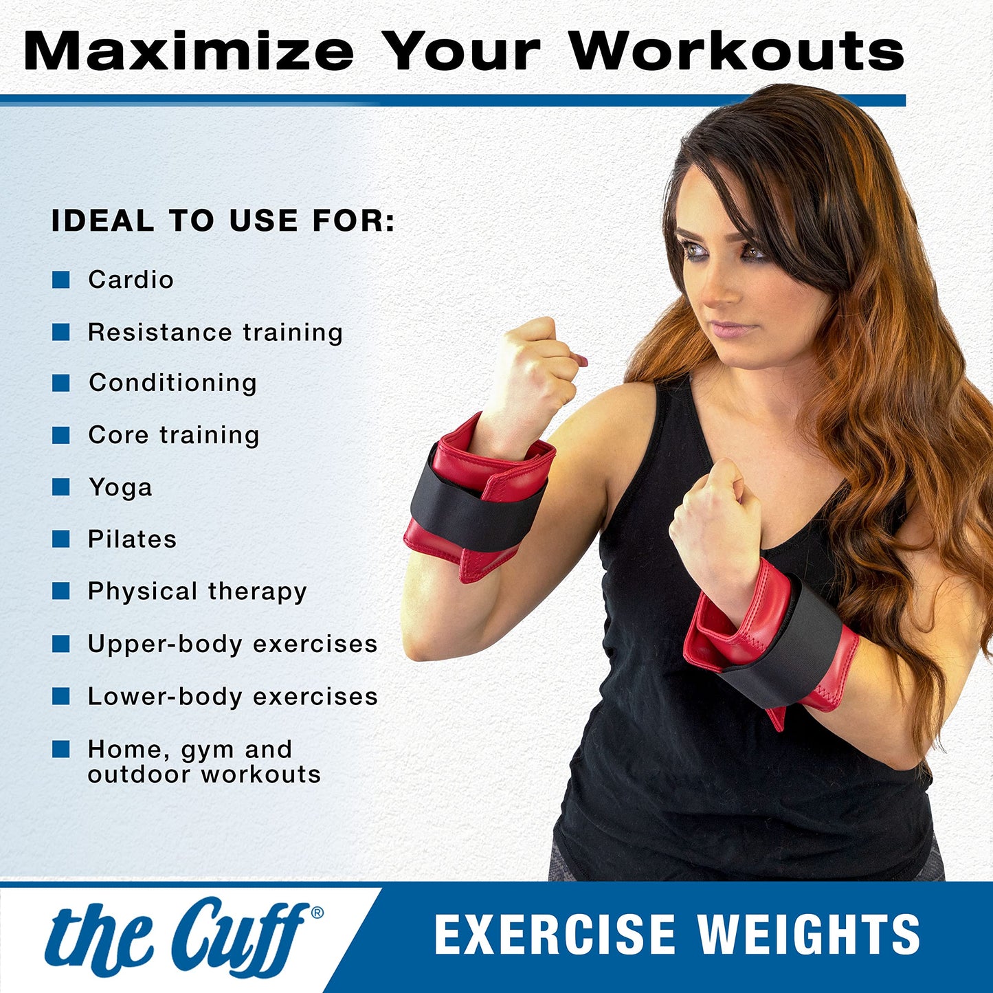 The Cuff Original Adjustable Ankle and Wrist Weight for Training, Dance, Running, Cardio, Aerobics, Toning, and Physical Therapy for Men and Women, 4 lb, Green