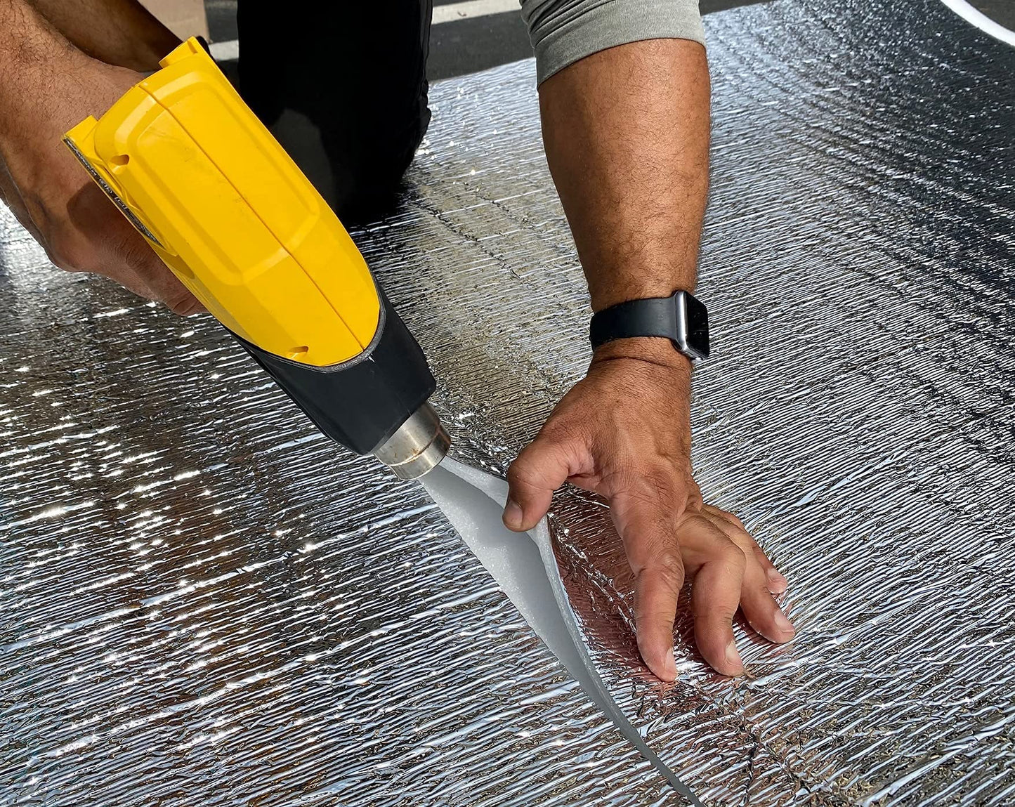 SmartSHIELD -20mm 48" X25ft Reflective Insulation Roll, Foam Core Radiant Barrier, Thermal Foil Insulation Panel - 0.8 Inch Thickness, R-23