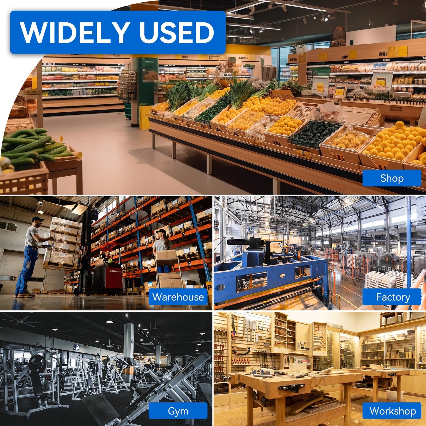 Yihuven 10 Pack UFO Led High Bay Light 150W, 21000lm, 6000K Daylight Plug & Play Lighting for Warehouse, High Bay Led Lights with 5' Cable US Hook, IP65 Waterproof Commercial Light Fixture