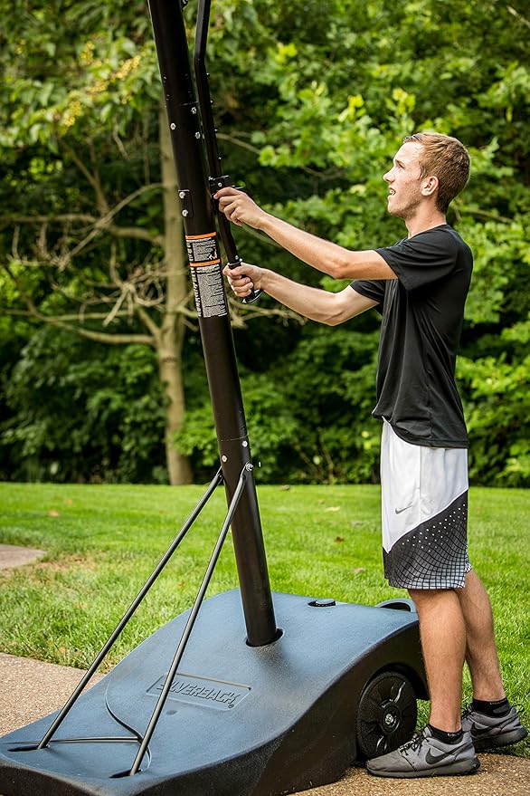 Silverback NXT Portable Adjustable 10ft Outdoor Basketball Hoop - 50" and 54" Basketball Goal Backboard Available - Assembles in 90 Minutes