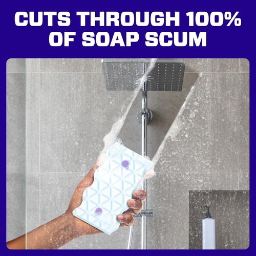 Mr. Clean Magic Eraser Sponge - Powerful Bathroom Cleaner with Febreze Lavender Scent | 5 Count