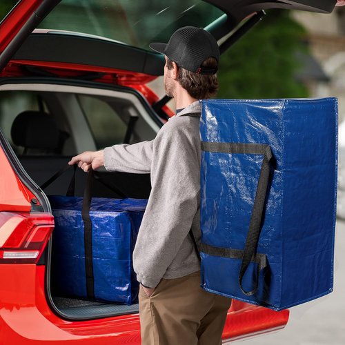 ClearSpace Heavy Duty Moving Bags - Large Storage Bags with Backpack Straps & Zippers | 6 Pack for Easy Moving & Travel