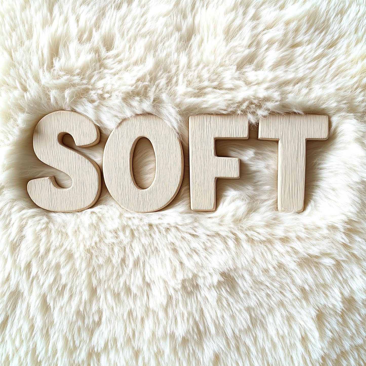 OLANLY Large Area Rug - Soft Fluffy Shaggy Carpet for Living Room & Bedroom | Machine Washable, Ivory