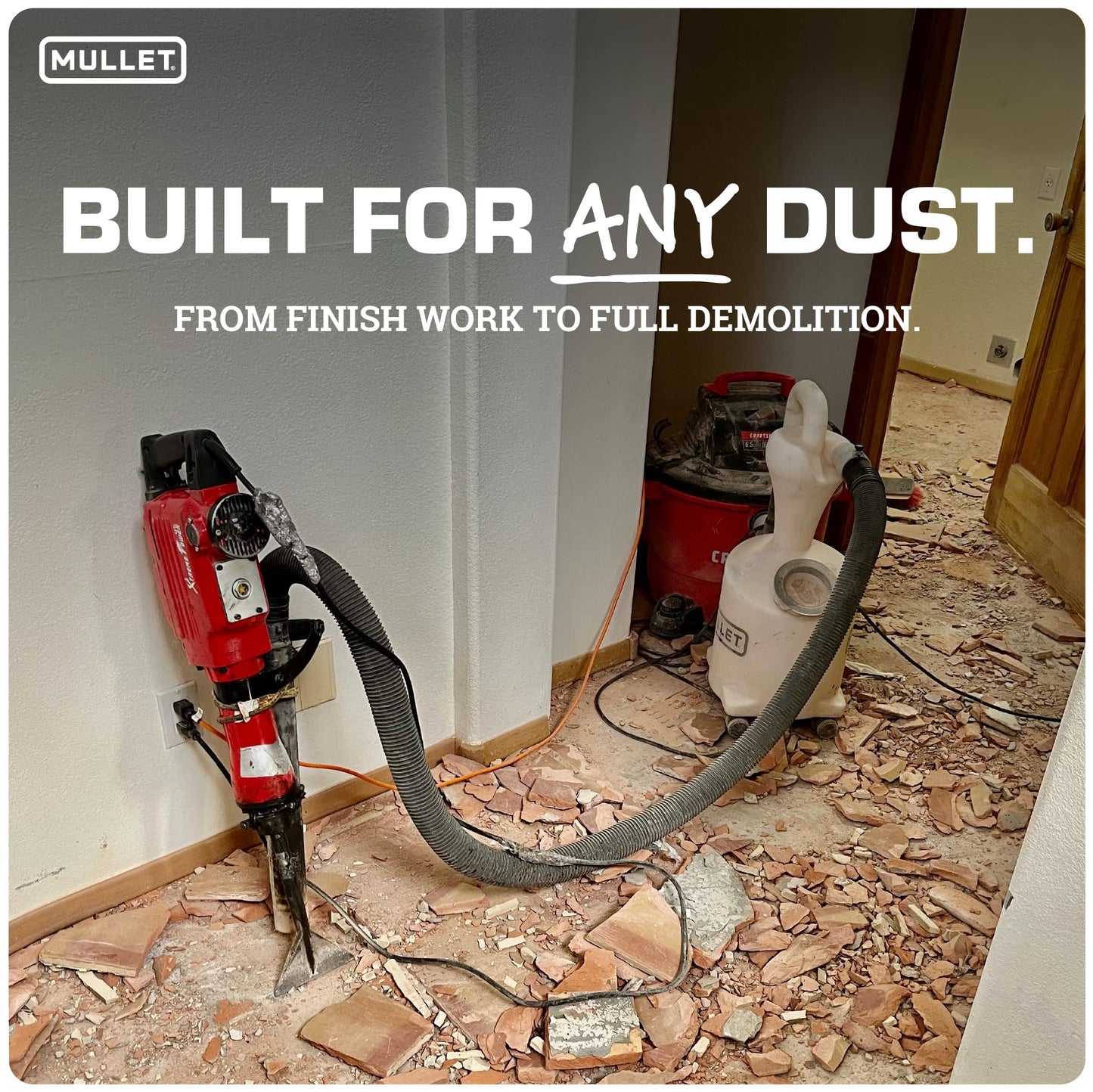 Mullet High-Speed Cyclone Dust Collector for Shop Vacuum - Sawdust Separator, Dust Collectors for Woodworking, Garage, Hobbyist Debris Extraction