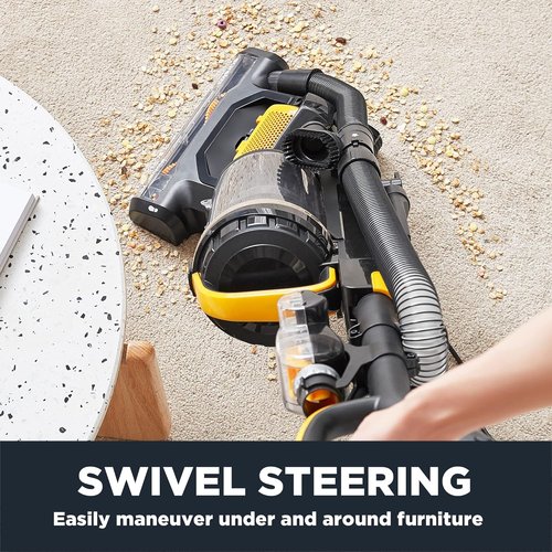 Eureka MaxSwivel Pro NEU350 Upright Vacuum Cleaner - Powerful, Lightweight for Pet Hair & Carpet | Yellow