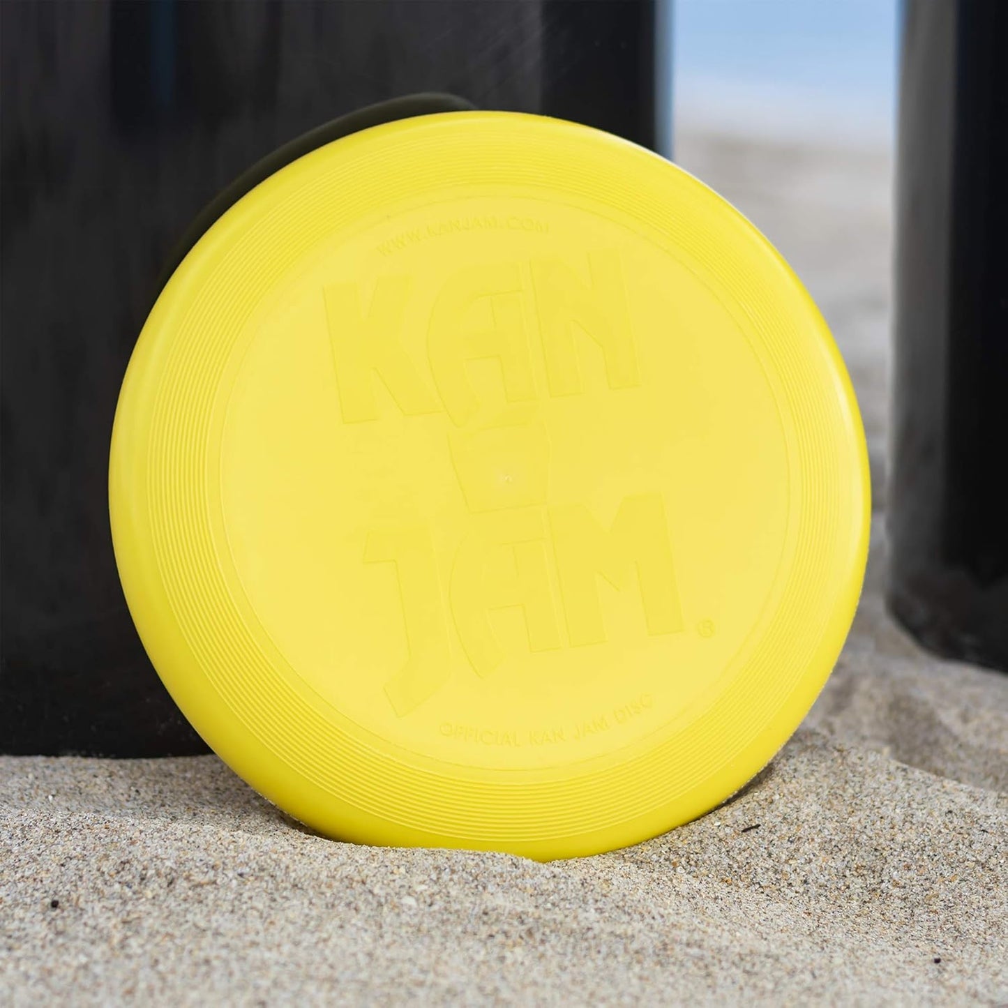 Kan Jam Original Disc Toss Game Set – Portable Outdoor Frisbee Team Game for Backyard, Beach & Tailgates – Includes 2 Goals and Official Flying Disc
