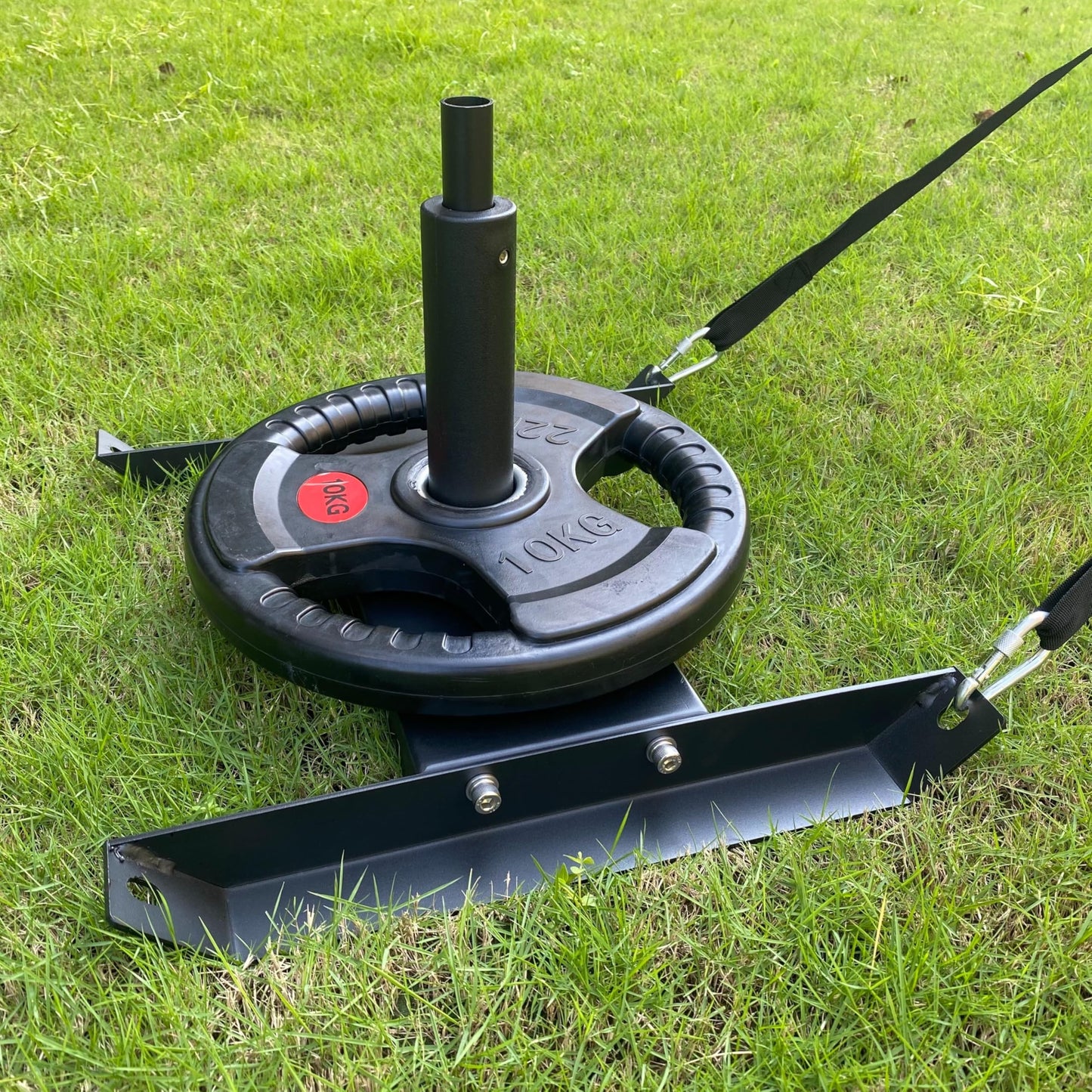 Heavy-Duty Angled Steel Weight Training Sled - Durable Workout Sled for Fitness, Athletic Strength Training & Football Speed Drills
