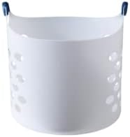Rubbermaid Flexible Laundry Basket - 1.5 Bushel Capacity with Convenient Carrying Handles | White Storage Solution for Home & Garage