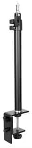 LSYRIA 18"-23" 1/4" 2kg Camera Desk Mount with C Clamp, Adjustable Desktop Light Stands with Ball Heads Cold Shoe