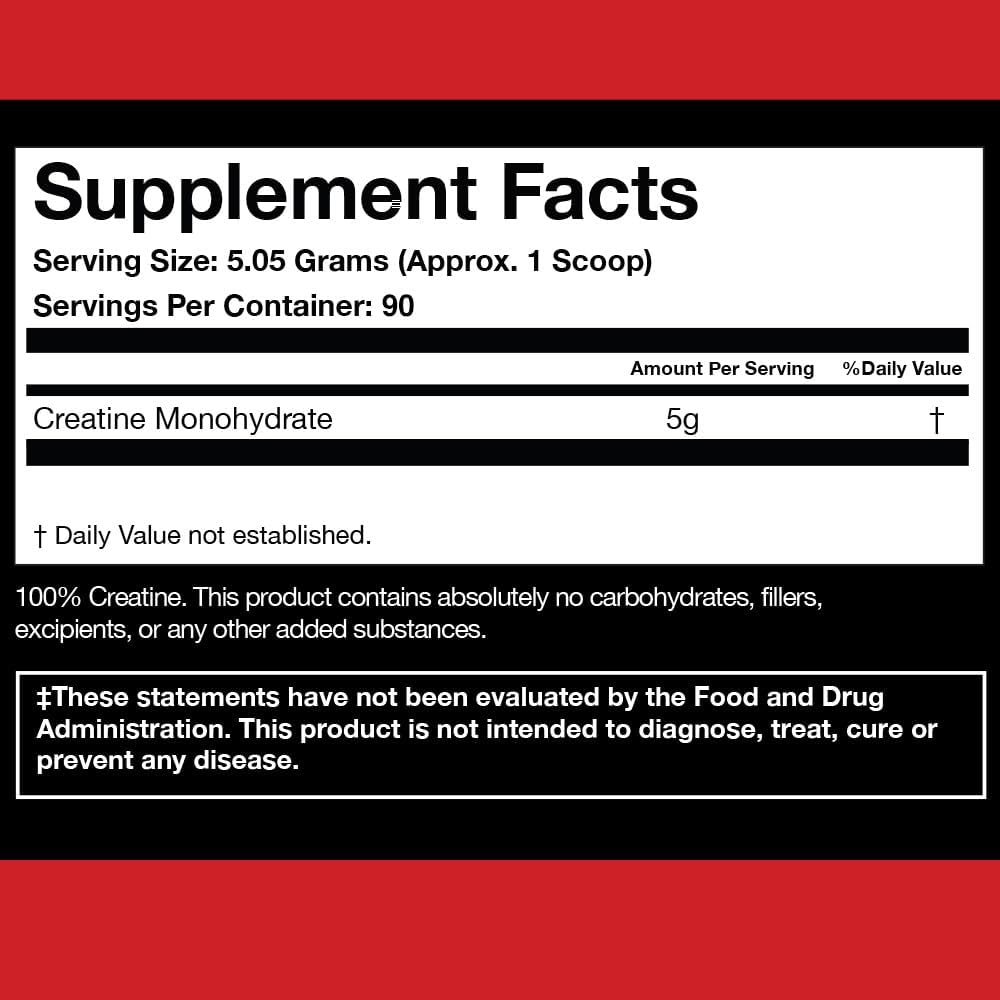 X-CREATINE Pure Micronized Creatine Monohydrate Powder - Supports Muscle Strength, Power, and Recovery - Gluten-Free, Non-GMO, Performance Enhancing Supplement (90 Servings)